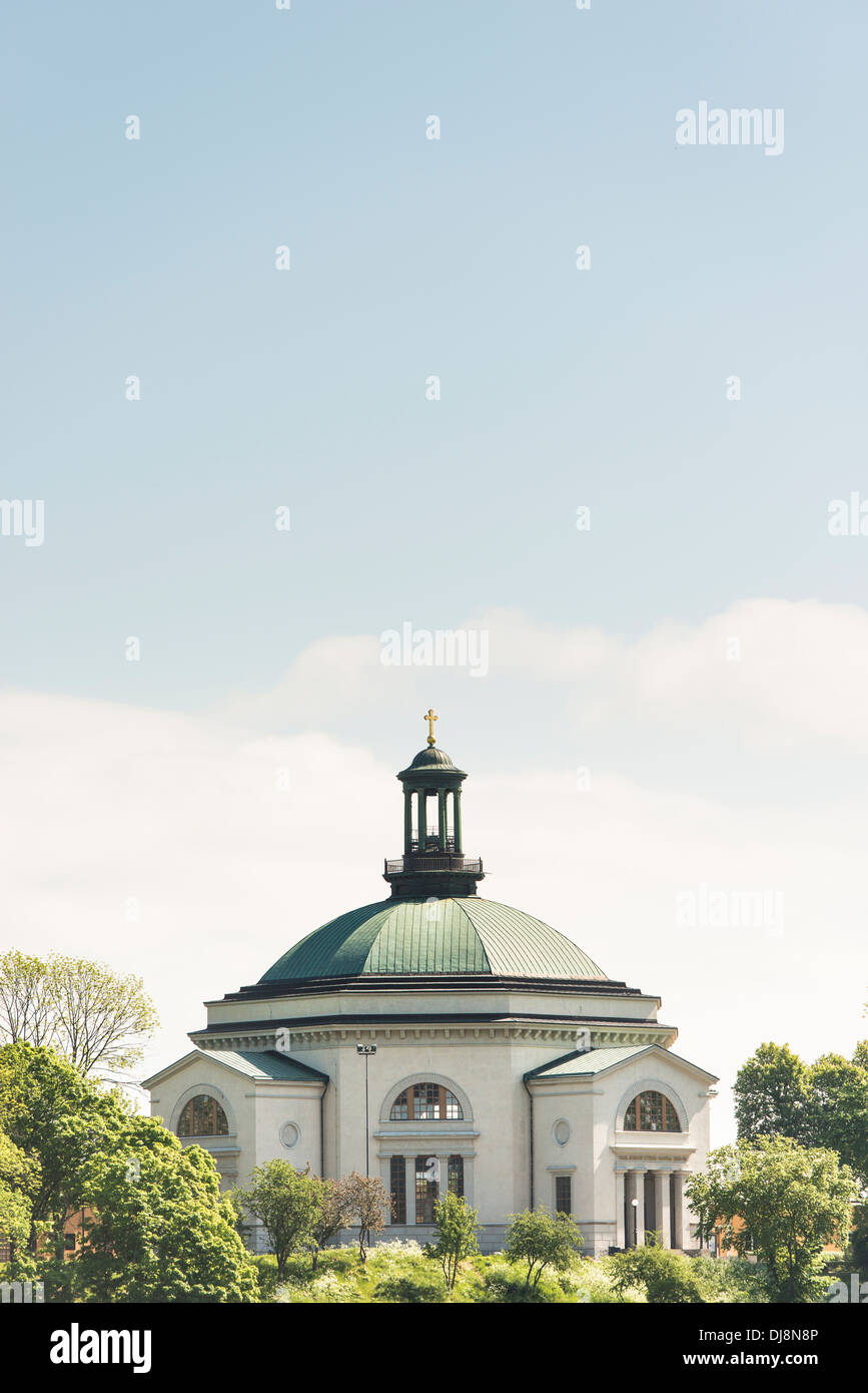 A church (Skeppsholmskyrkan) in Stockholm, Sweden Stock Photo
