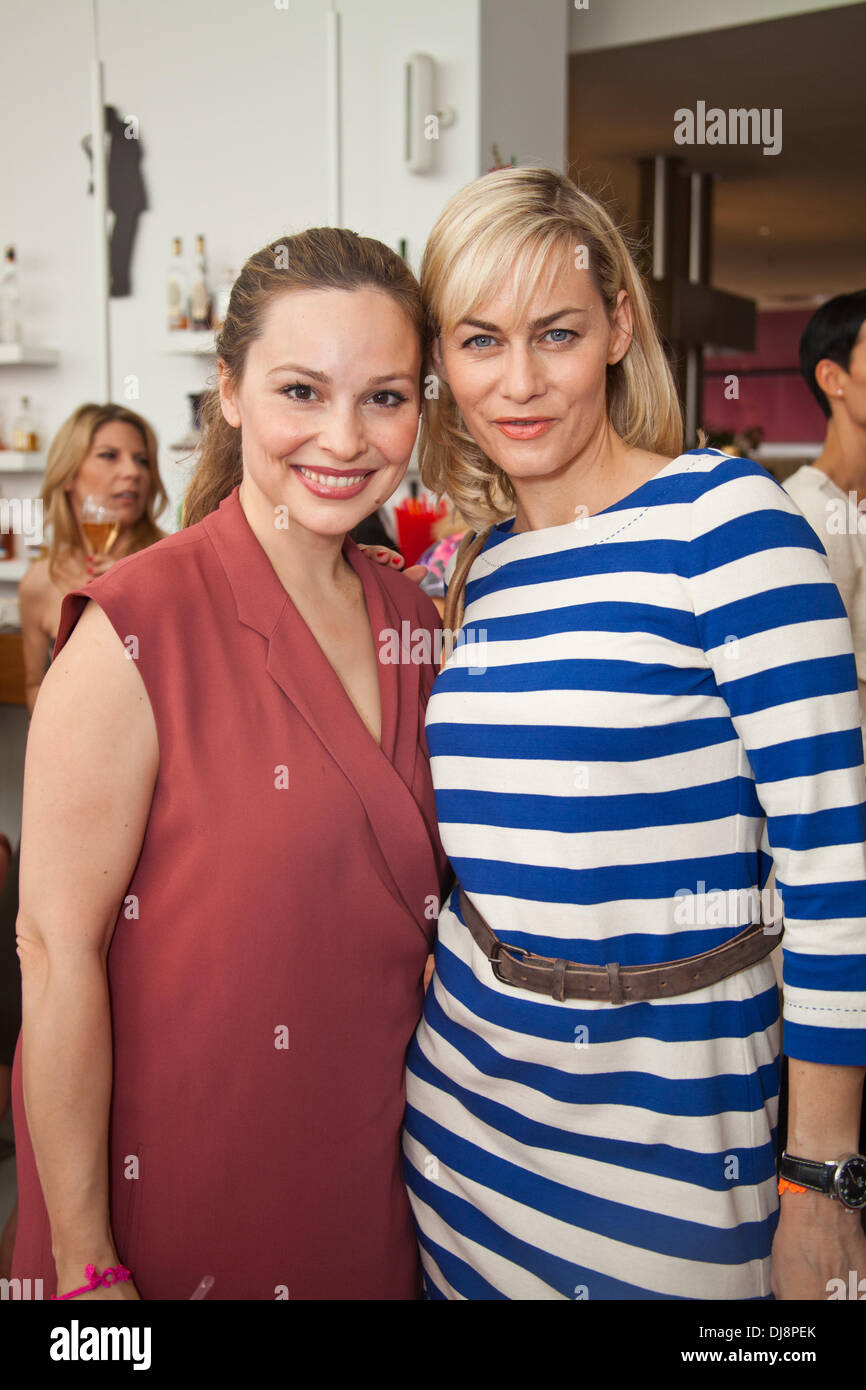 Mina Tander and Gesine Cukrowski at the Gala Fashion Brunch at Ellington Hotel during the Mercedes Benz Fashion Week Berlin Spring/Summer 2013. Berlin, Germany - 07.07.2012 Stock Photo