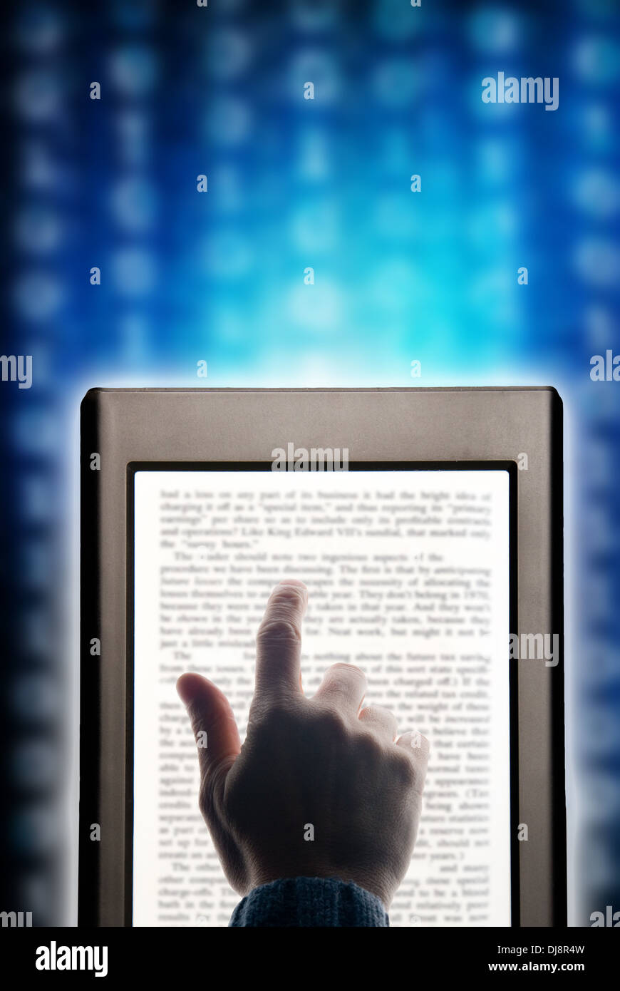 electronic book concept Stock Photo