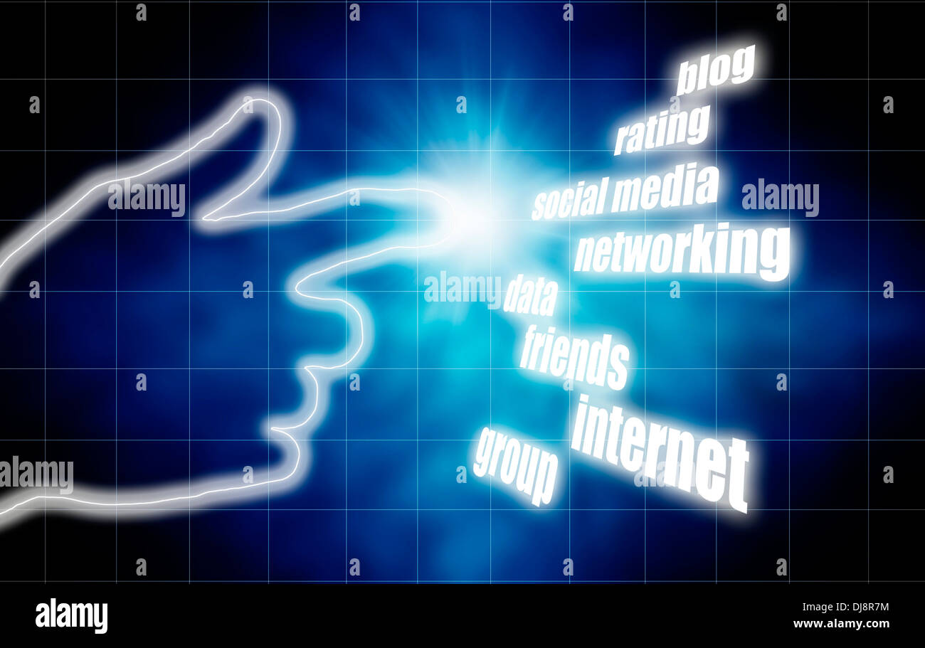 social media and concept Stock Photo Alamy