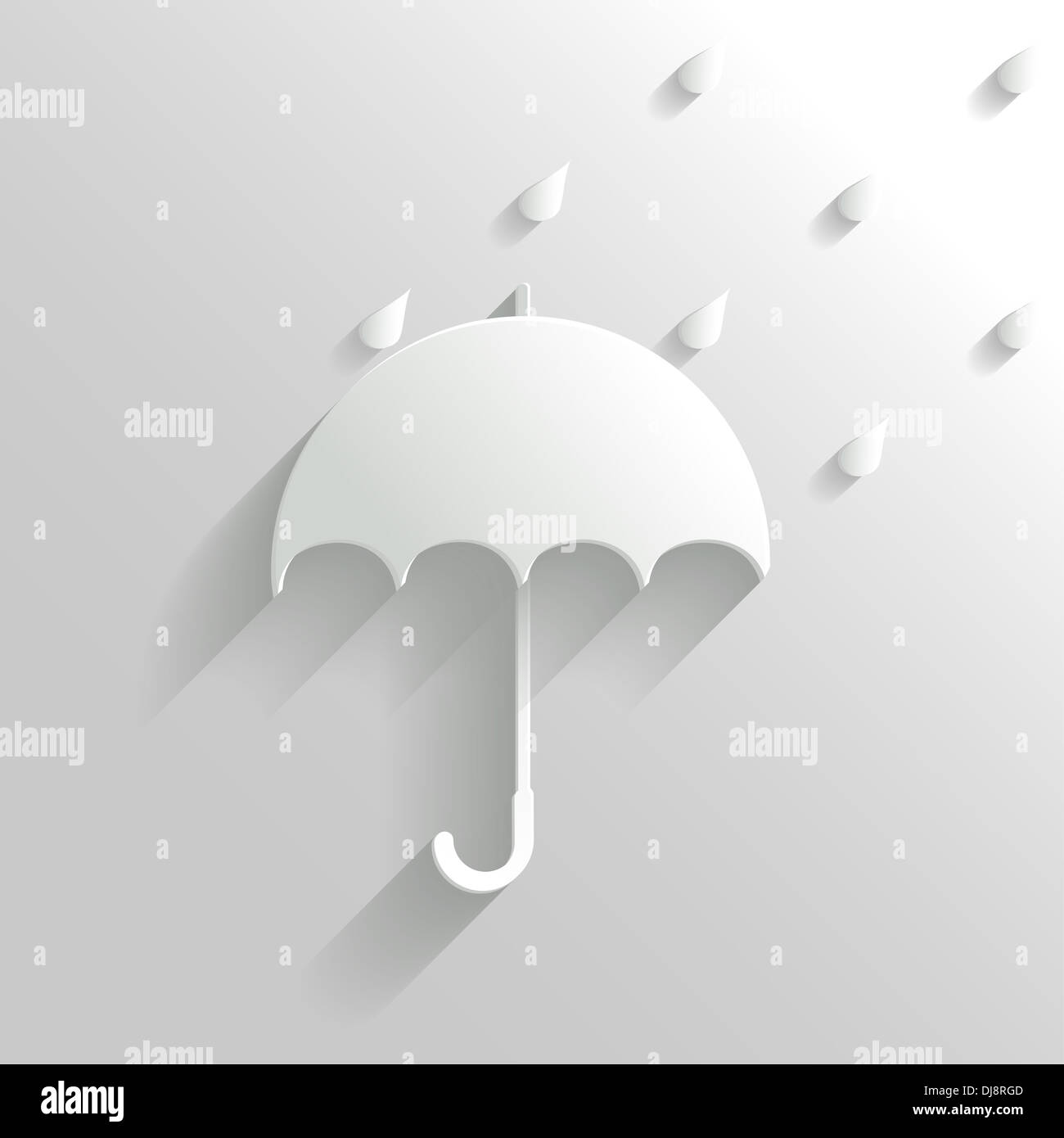 Abstract Umbrella on White Background Stock Photo - Alamy