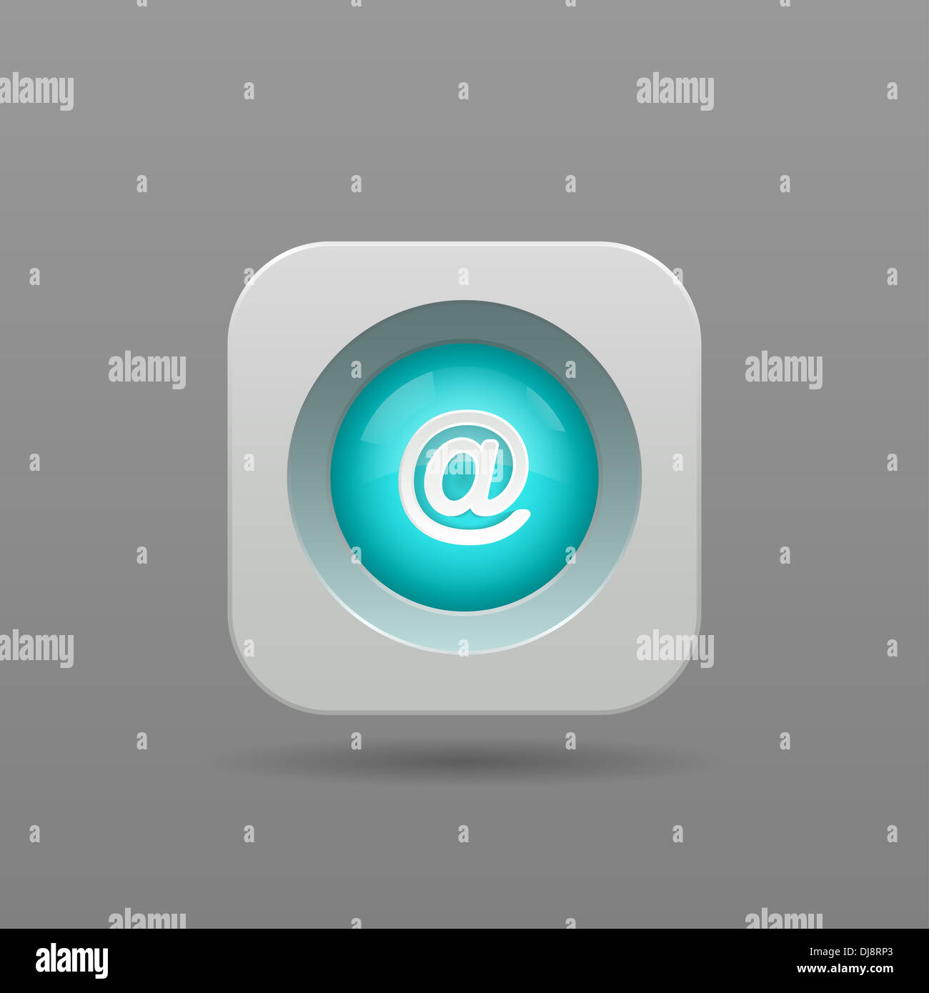 Mail Button - Vector App Icon Stock Photo - Alamy