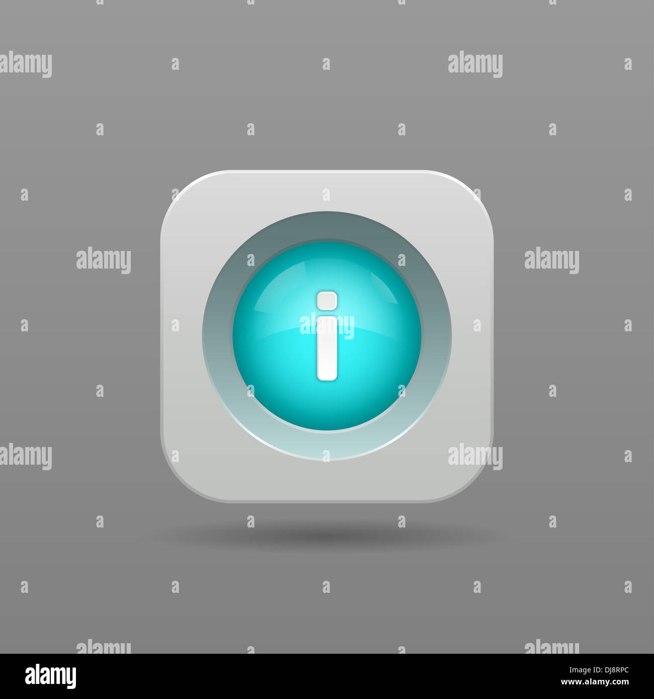 Info Button - Vector App Icon Stock Photo - Alamy