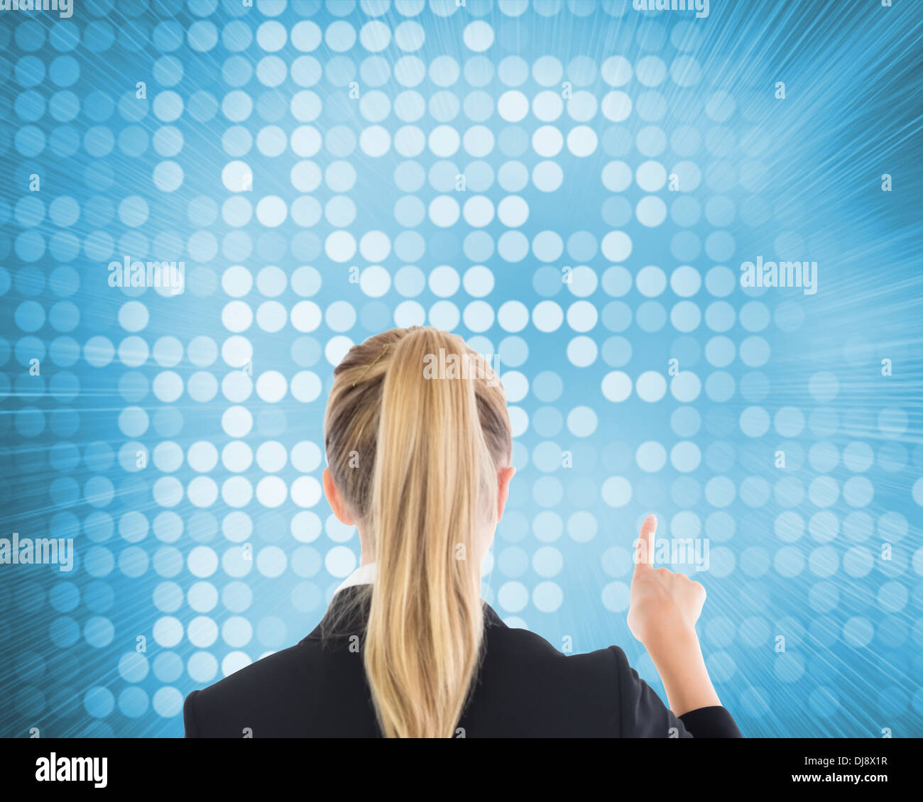Blue suit business woman blonde hi-res stock photography and images - Alamy