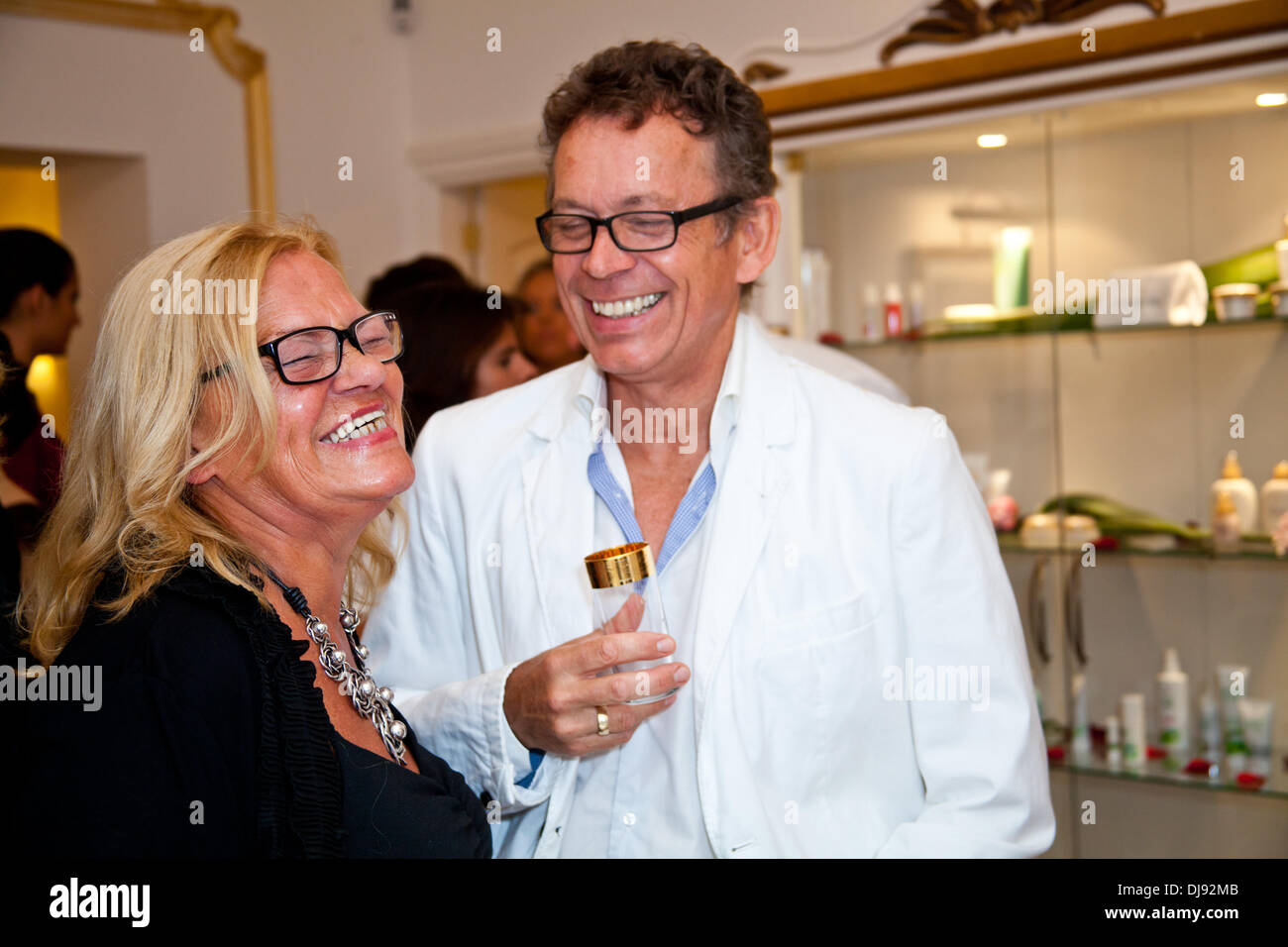 Frank Mutters and guest at the grand opening of ID Reborn Spa. Palma de Mallorca, Spain - 31.05.2012 Stock Photo