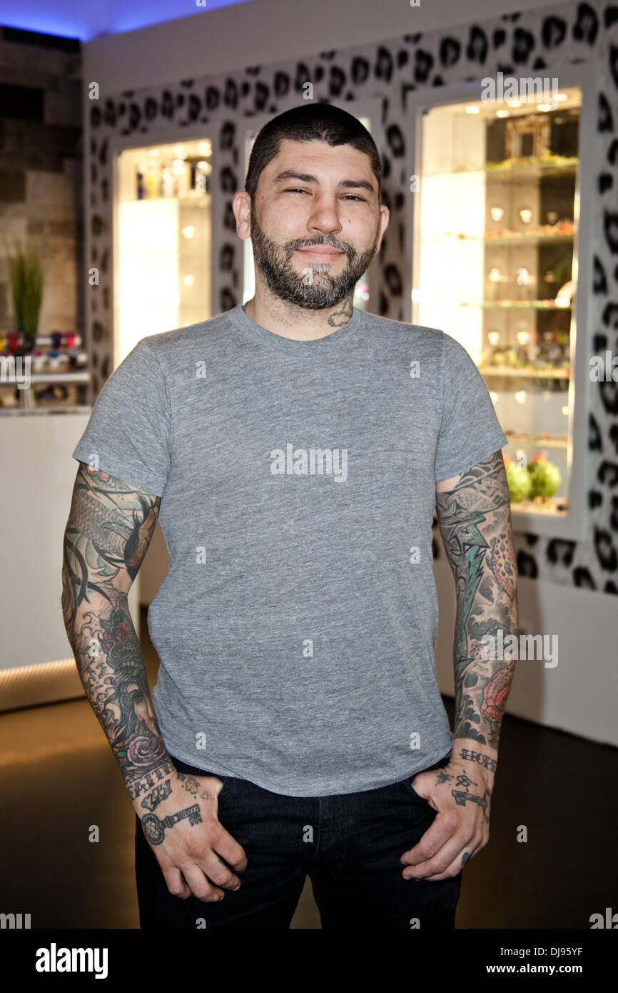 Darren Brass at the grand opening of Wildcat piercing & tattoo