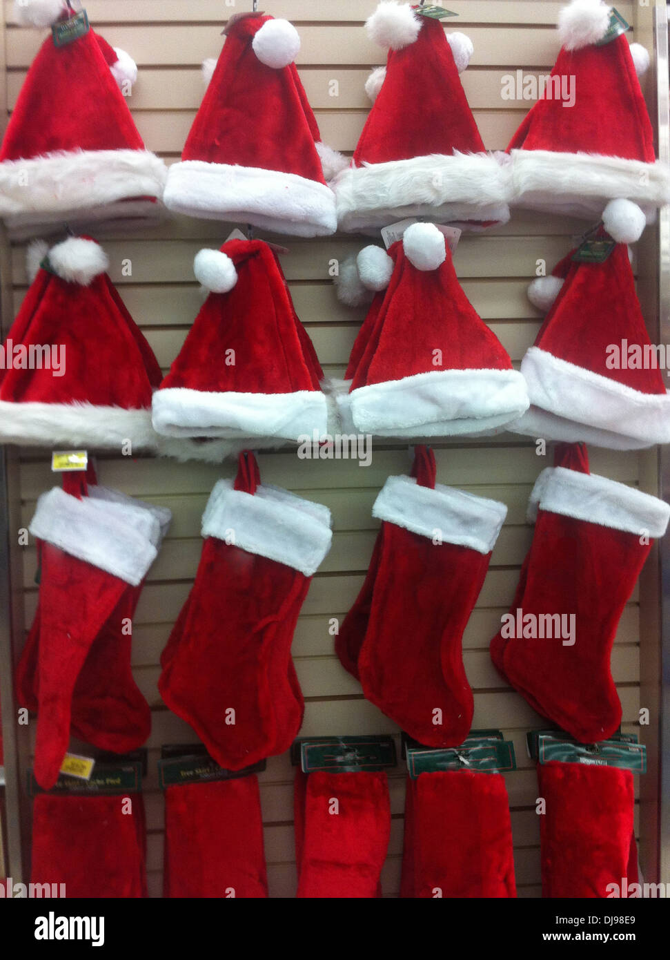 Santa Hats And Christmas Stockings For Sale Stock Photo Alamy,Decorating With Antiques Book