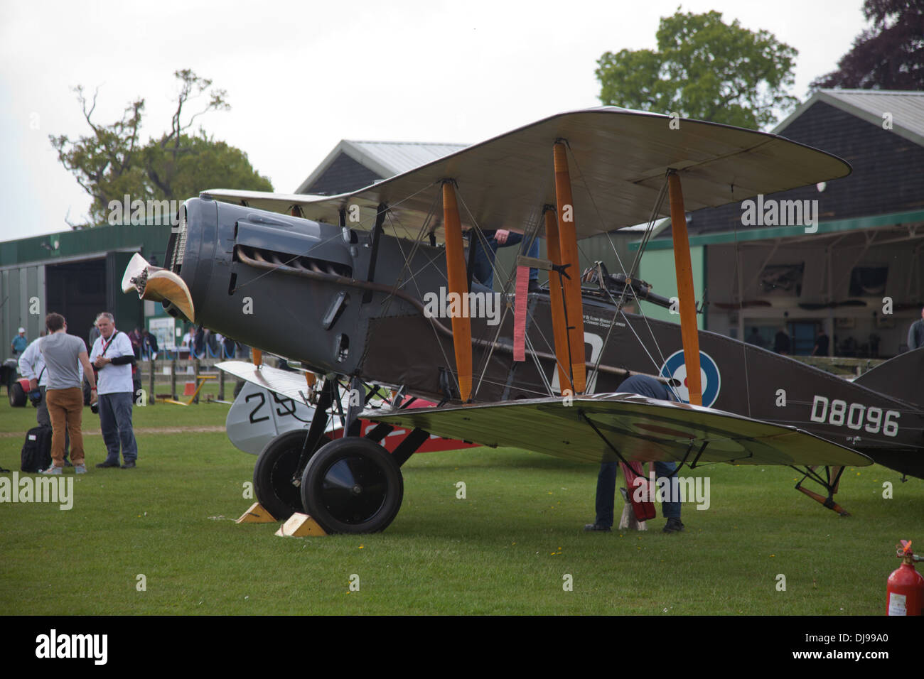 SE5A WW1 Biplane Aircraft At A Shuttleworth Collection Air Display At SE5A WW1 Biplane Aircraft At A Shuttleworth Collection Air Display At