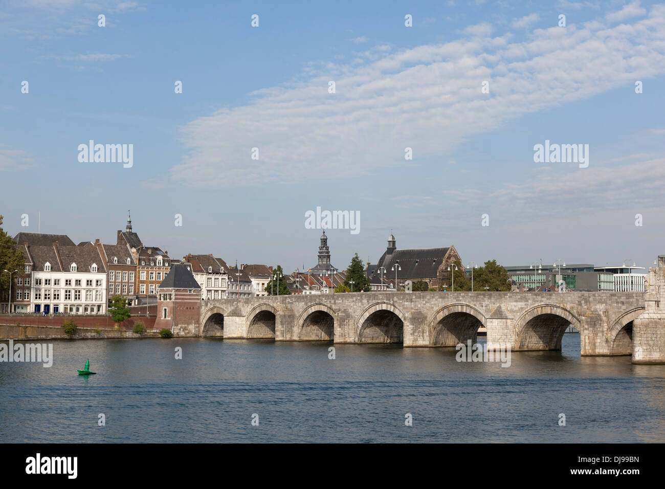 Sint Servaas Bridge over the Meuse, Maastricht, Netherlands Stock Photo