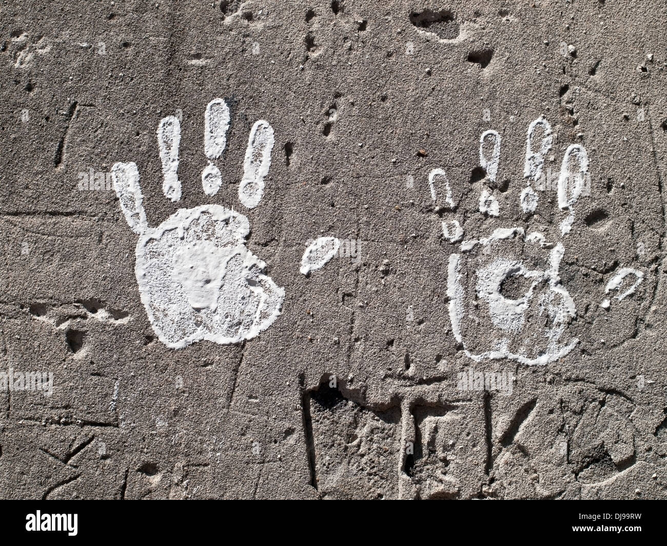 Painted hand prints hires stock photography and images Alamy
