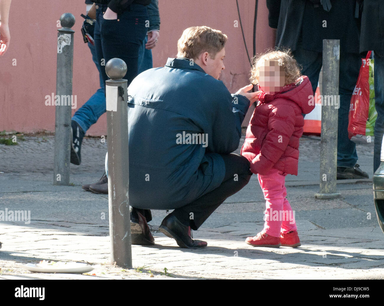 Matthias schweighoefer visited daughter greta hi-res stock photography ...