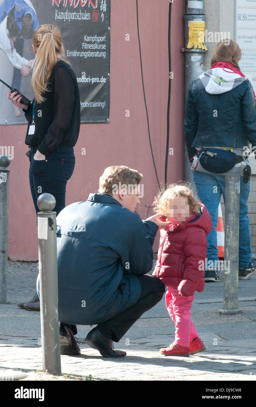Matthias schweighoefer visited daughter greta hi-res stock photography ...