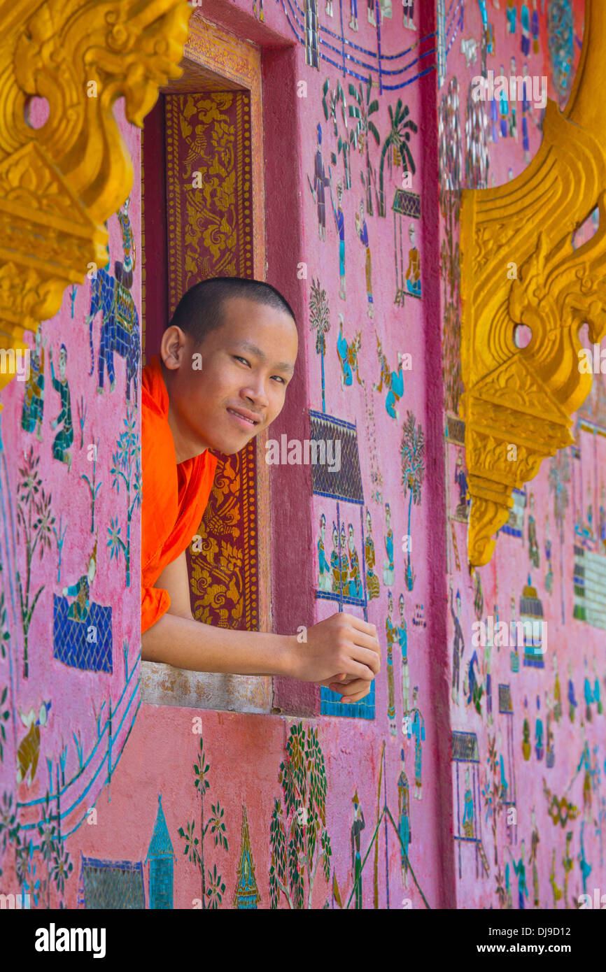 Wat Xieng Thong temple in Luang Prabang, Laos Stock Photo
