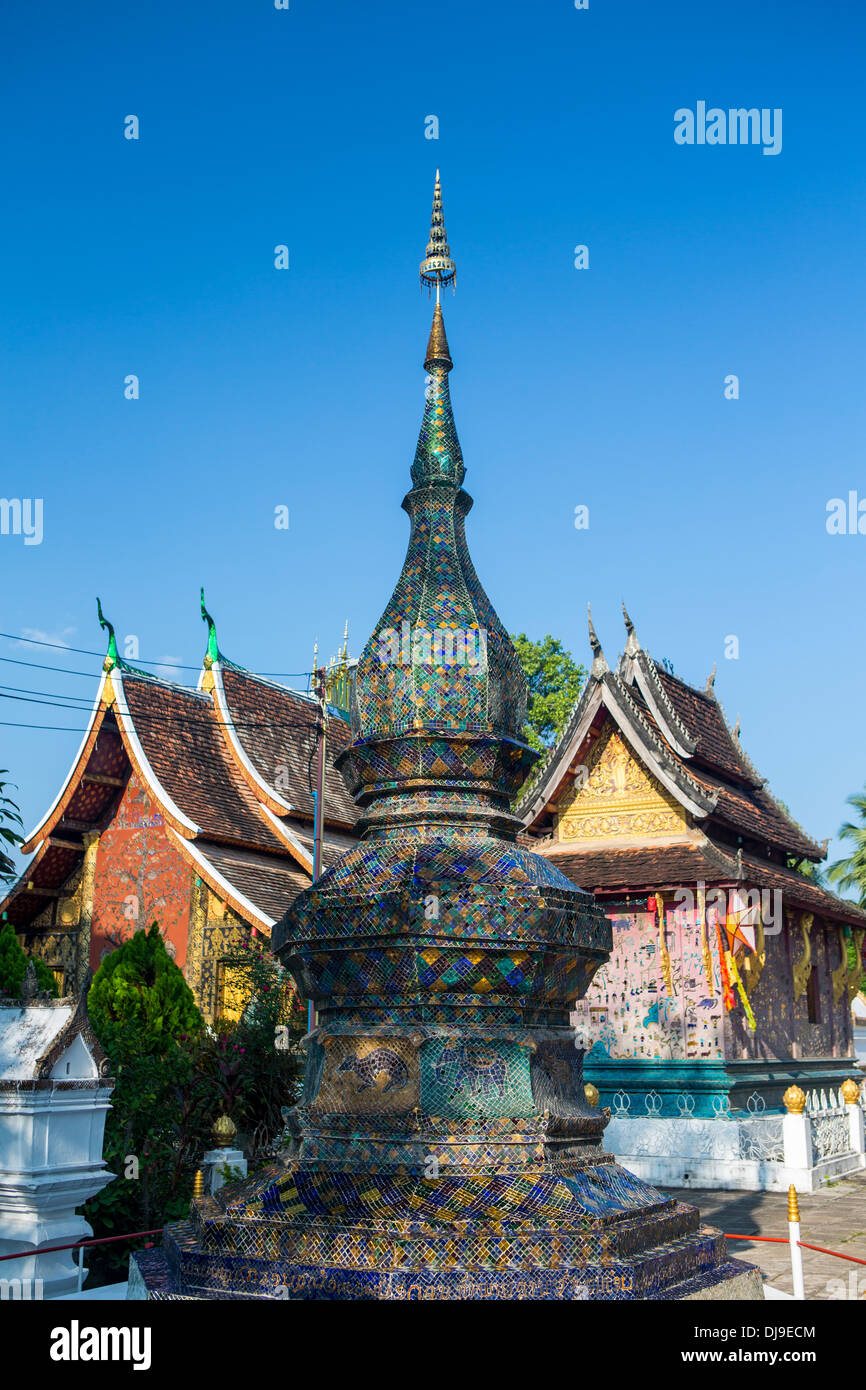 Wat Xieng Thong temple in Luang Prabang, Laos Stock Photo