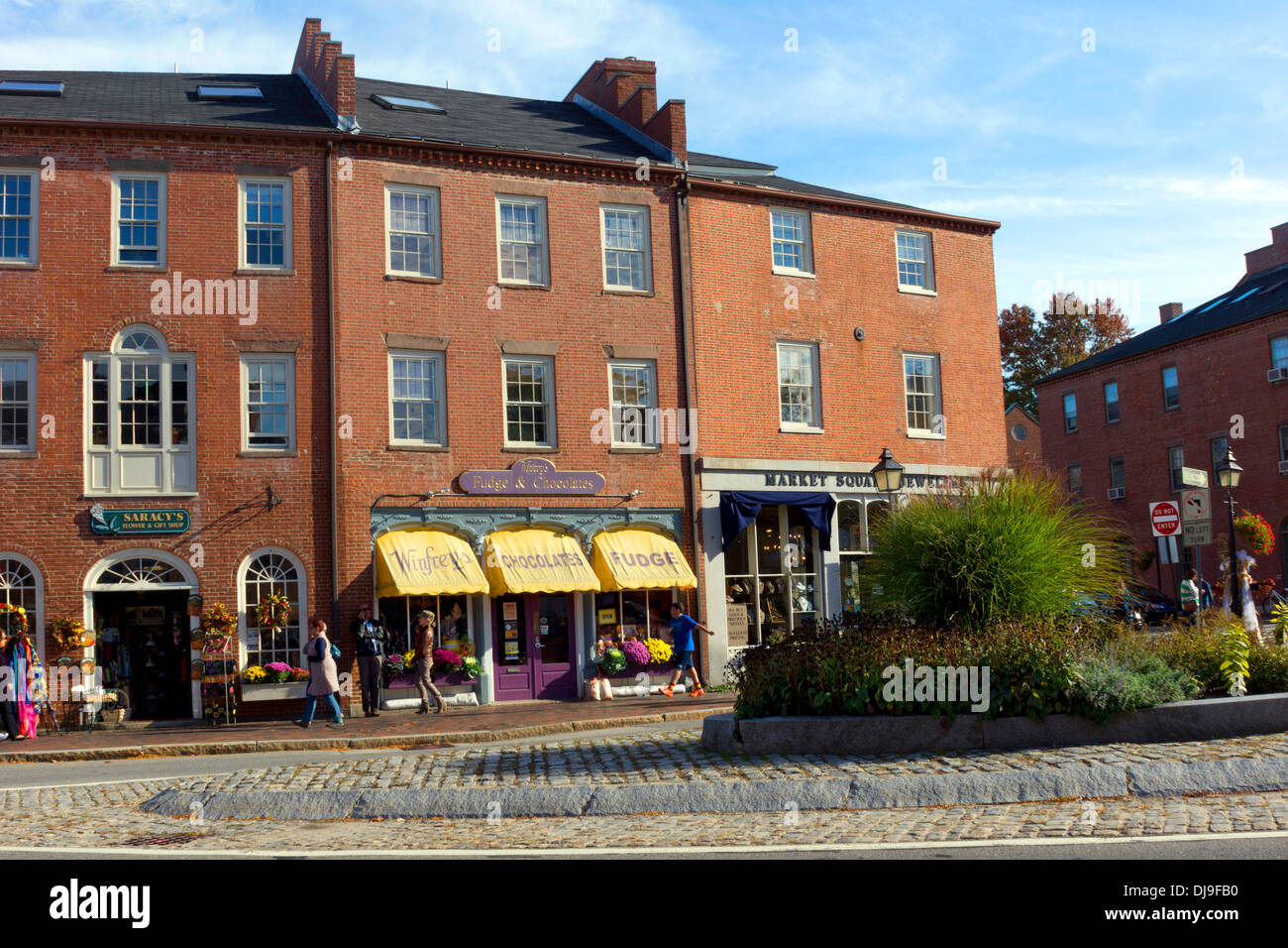 Main Street America Usa New England High Resolution Stock Photography