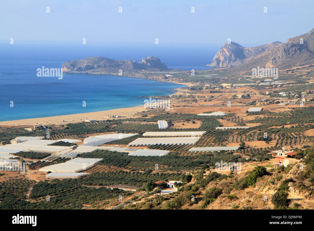 Falasarna bay view, Crete, Greece Stock Photo