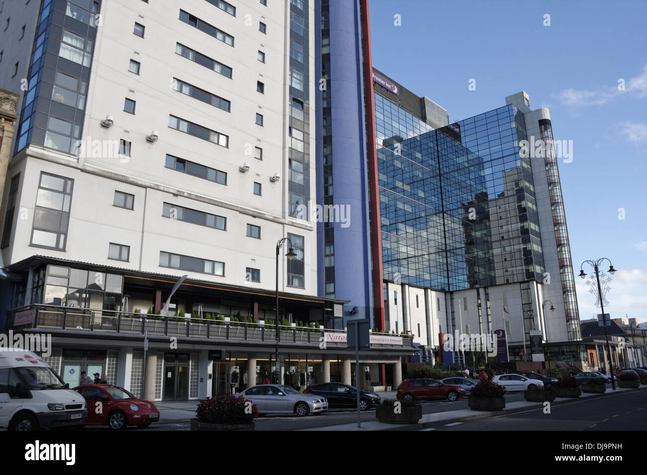 Landmark Place modern block of flats in Cardiff City centre, the