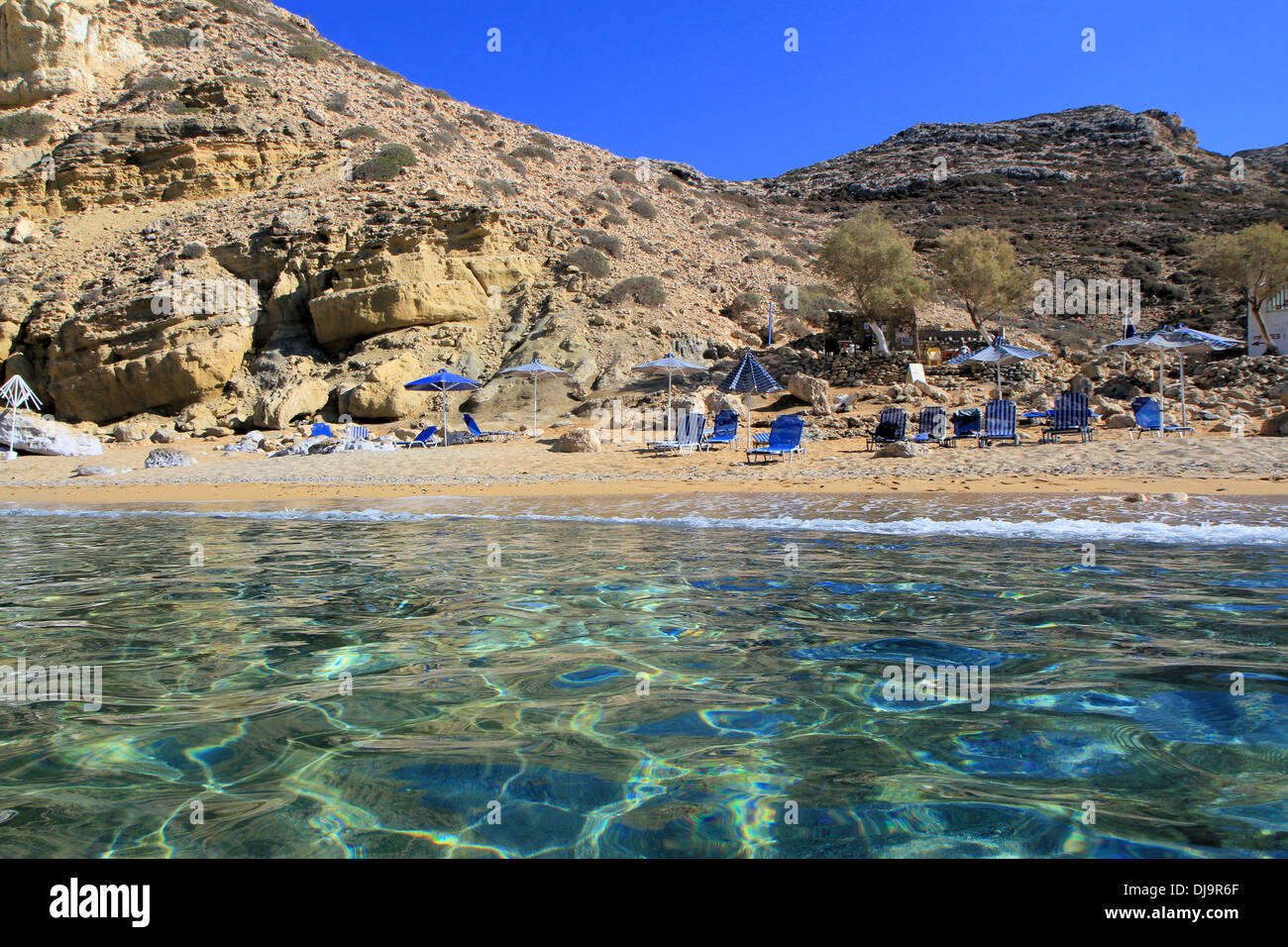 Red beach, Matala; Crete, Greece Stock - Alamy