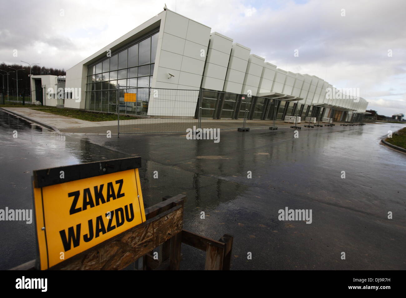 Gdynia, Poland 25th, November 2013 European Commision investiagates into public funding in favour of Gdynia-Kosakowo airport to verify whether Polish plans to fund the conversion of the former military airport Gdynia-Kosakowo into a civil aviation airport are in line with EU state aid rules. Gdynia-Kosakowo is only 25 kilometres from the existing uncongested airport of Gdansk. At this stage, the Commission has serious concerns that the public funding would give the beneficiary an undue economic advantage over its competitors, in particular the Gdansk airport. Pictured: Gdynia - Kosakowo airpor Stock Photo