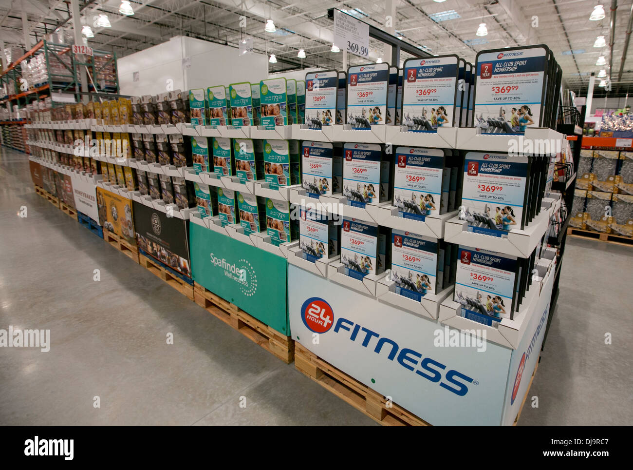 COSTCO warehouse club fully stocked with merchandise sold in bulk at