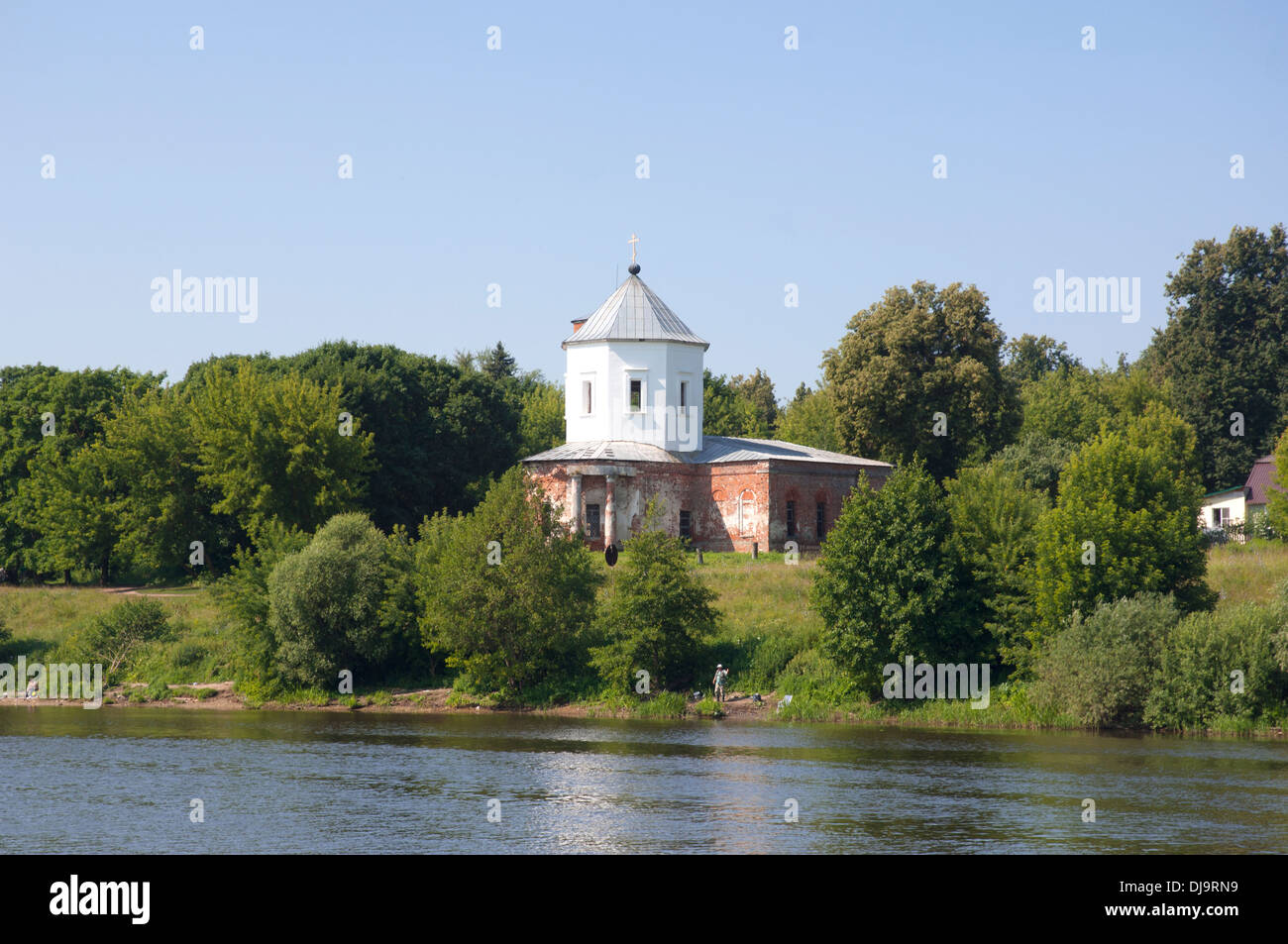Church of Assumption of the Blessed Mary in village Cherkizovo, Moscow region, Russia Stock Photo