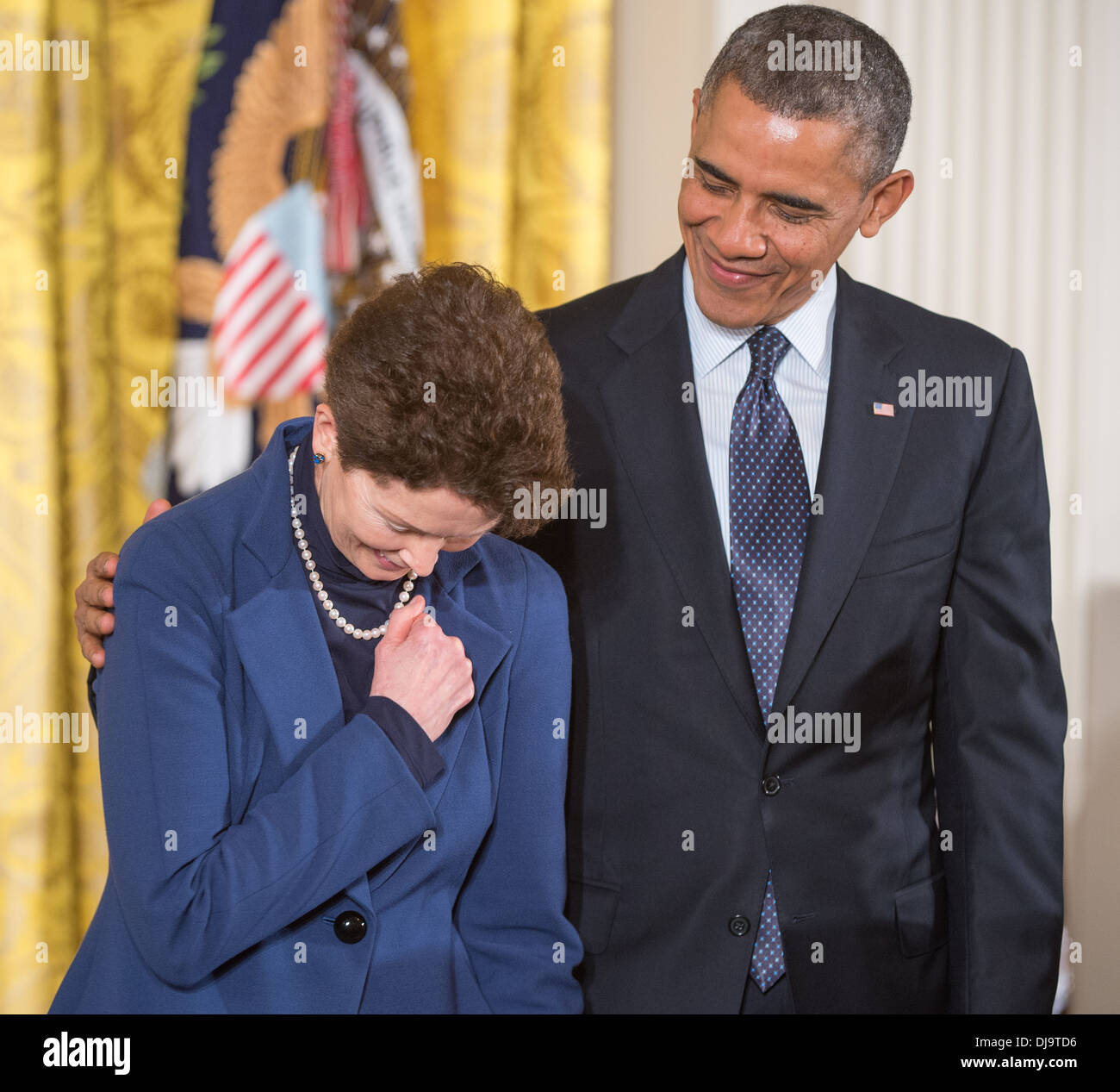 Sally Ride Posthumously Receives Medal of Freedom Stock Photo