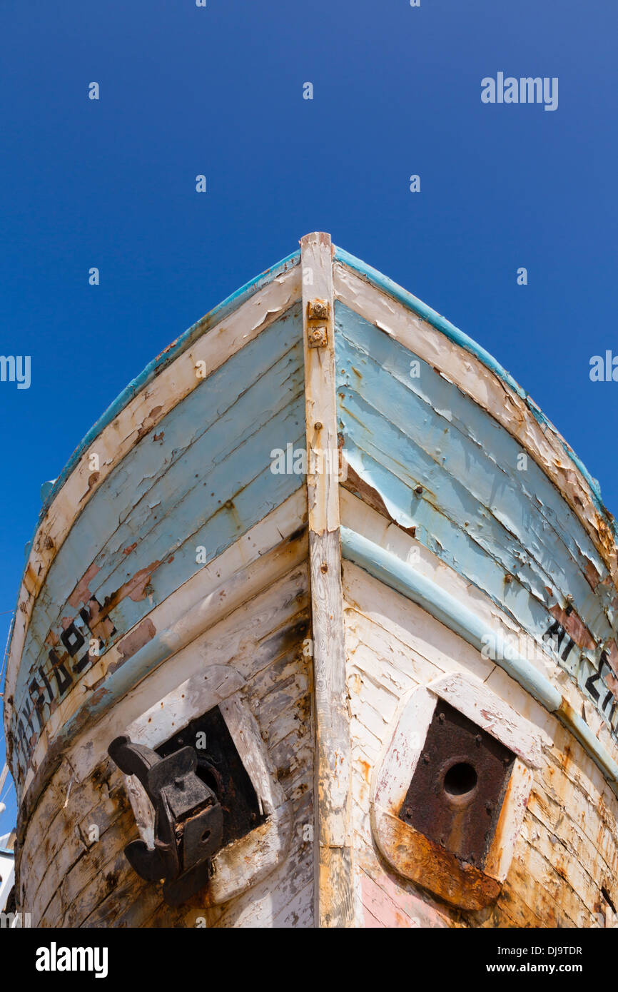 Old boat in Polis Harbour, Latchi, Cyprus Stock Photo - Alamy