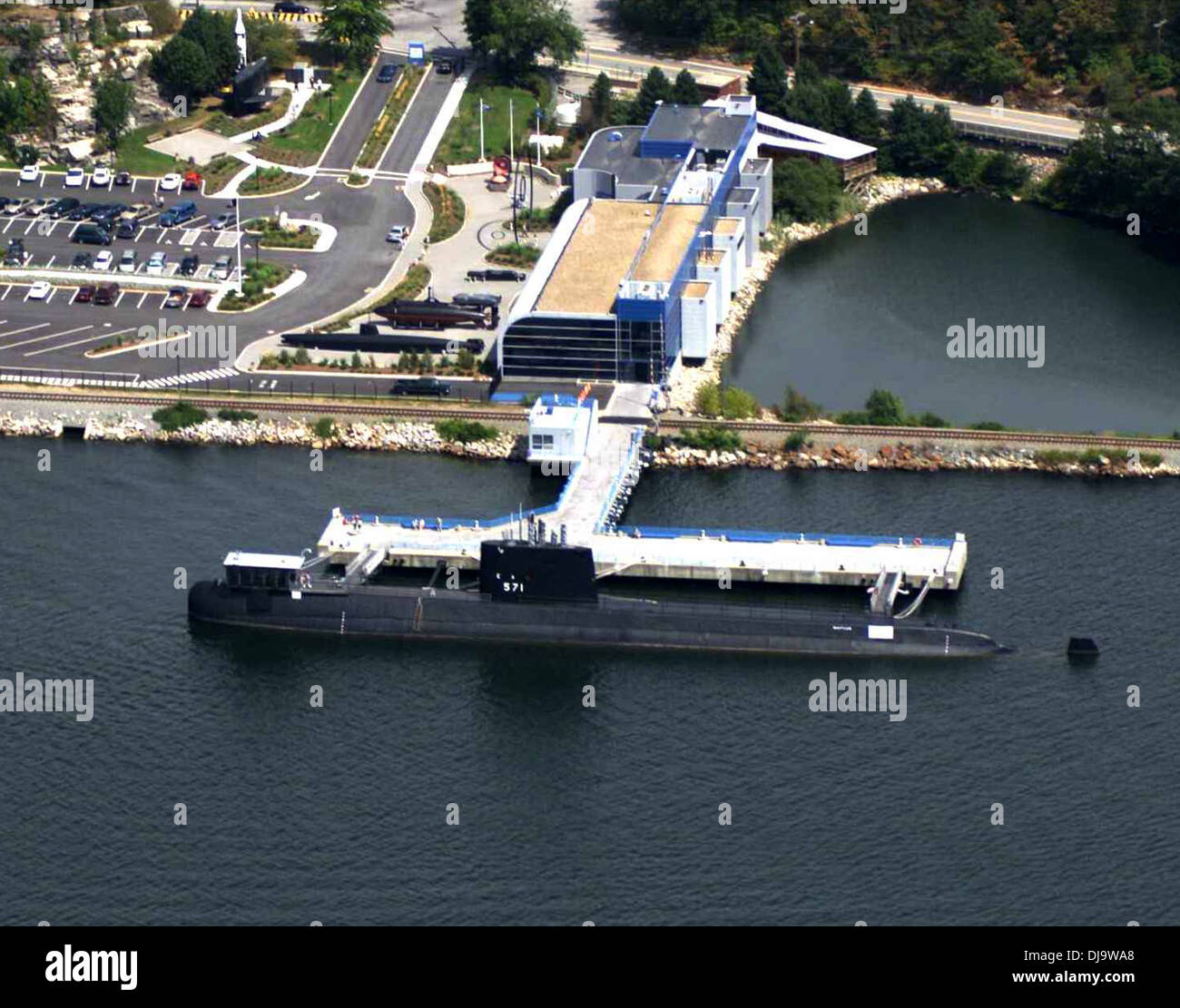 An undated file photograph shows the Submarine Force Museum and the U.S