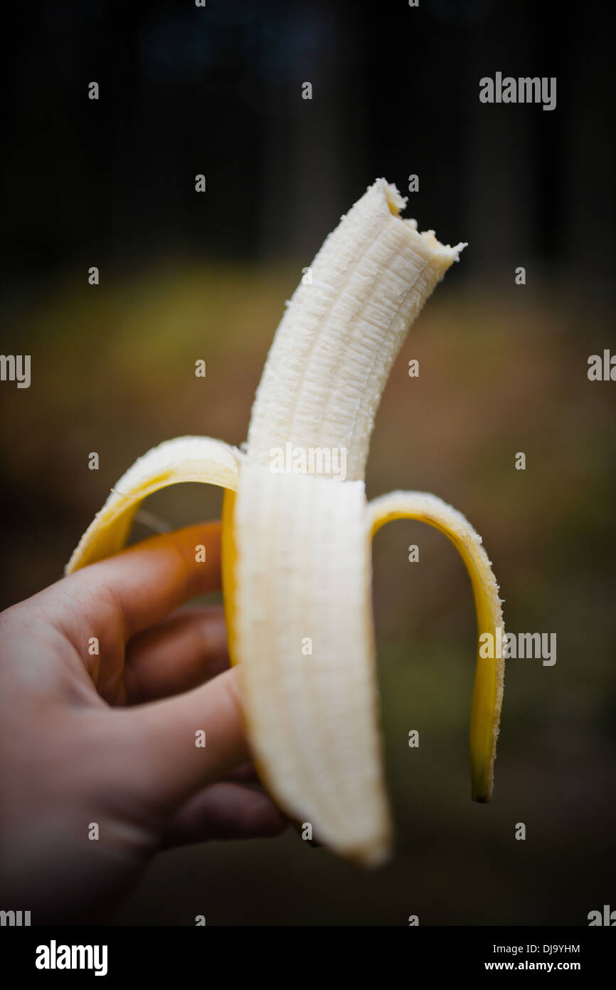 Eat A Banana Stock Photo - Alamy