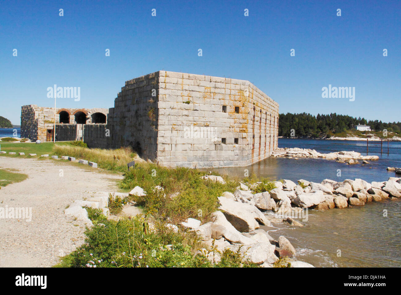 Fort Popham, Popham Beach, Phippsburg, Maine, USA Stock Photo Alamy