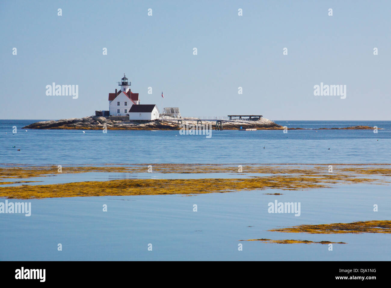 Cockholds Lighthouse, Southport Island, Maine, USA Stock Photo - Alamy