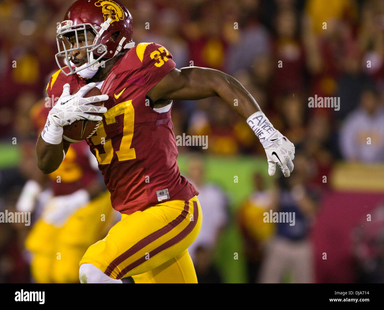 Los Angeles, CA, USA. 15th Nov, 2013. NOVEMBER 16, 2013 Los Angeles, CA.USC wide receiver (37