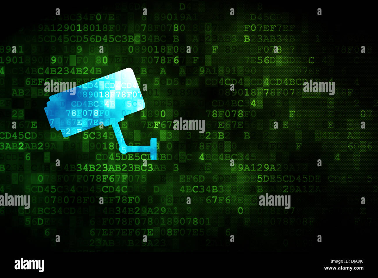 Privacy concept: Cctv Camera on digital background Stock Photo - Alamy