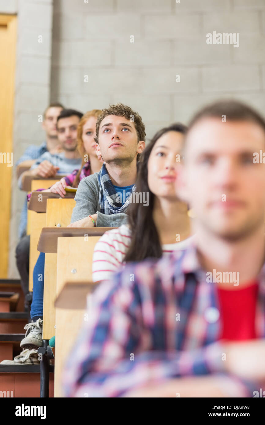 Close up of young students sitting in classroom Stock Photo - Alamy