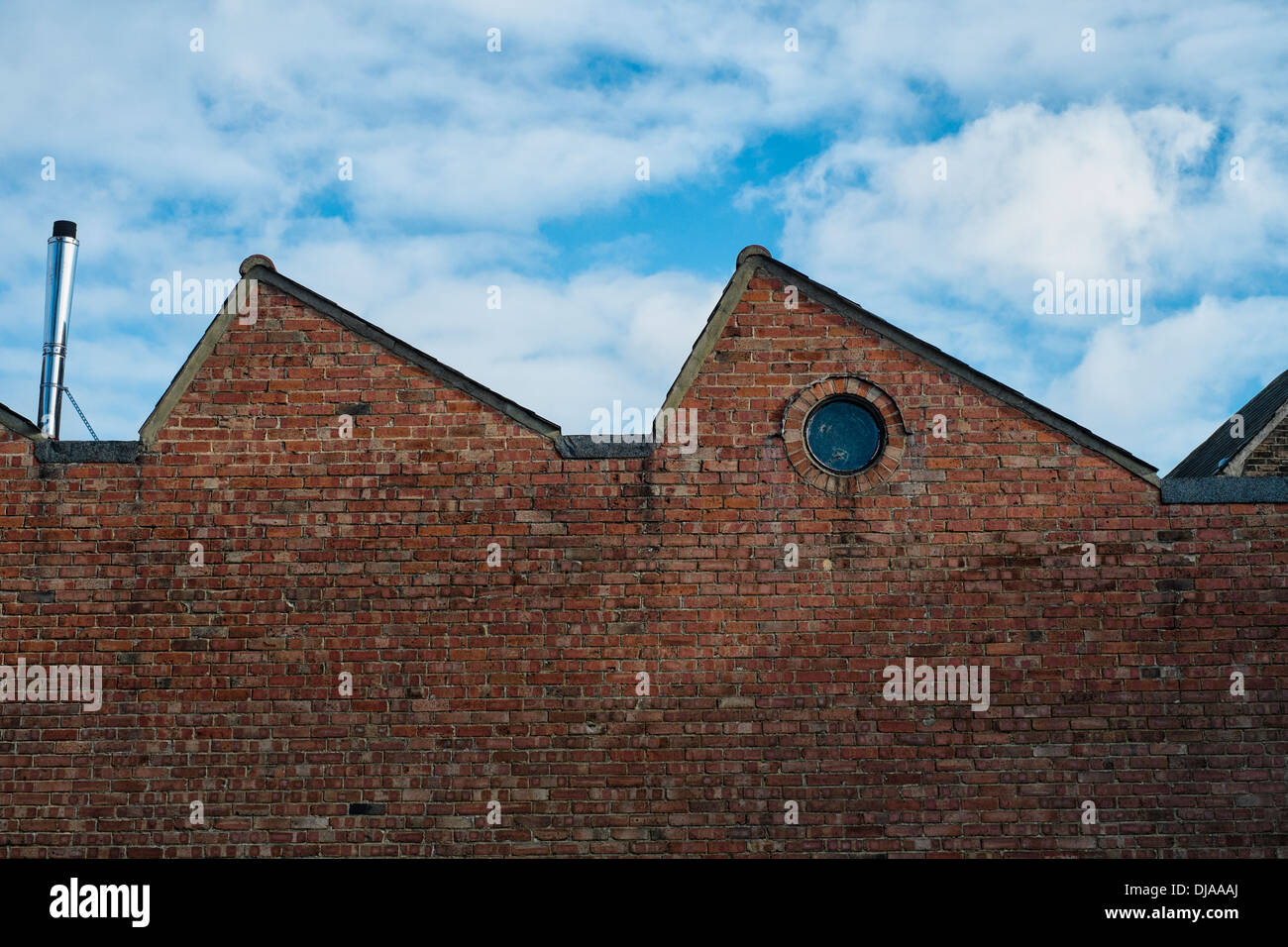 Factory pitched roof Stock Photo Alamy