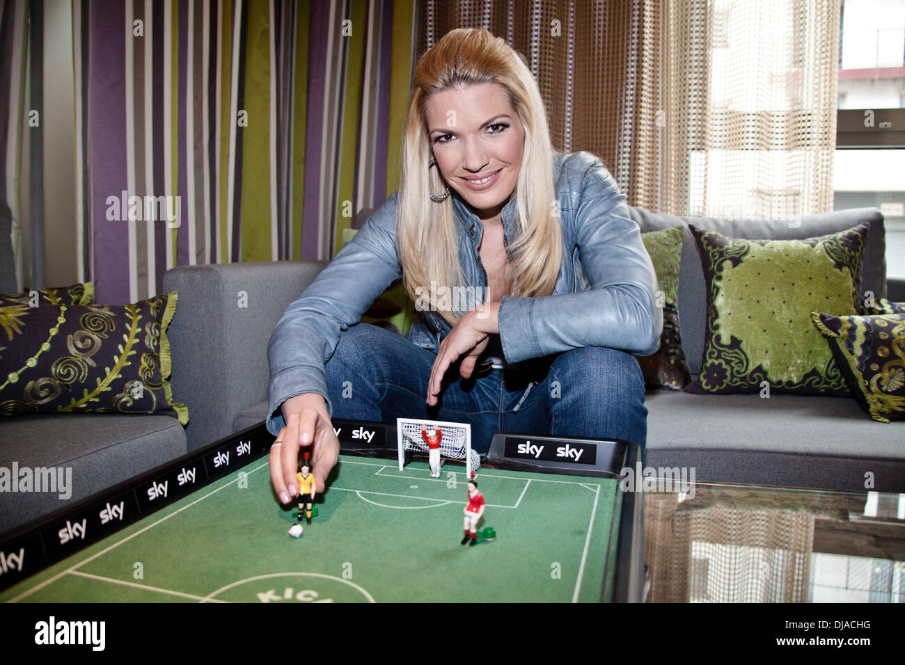 Jessica Kastrop promoting her new book 'Liebe in Zeiten der Champions League' at East Hotel. Hamburg, Germany - 02.04.2012 Stock Photo