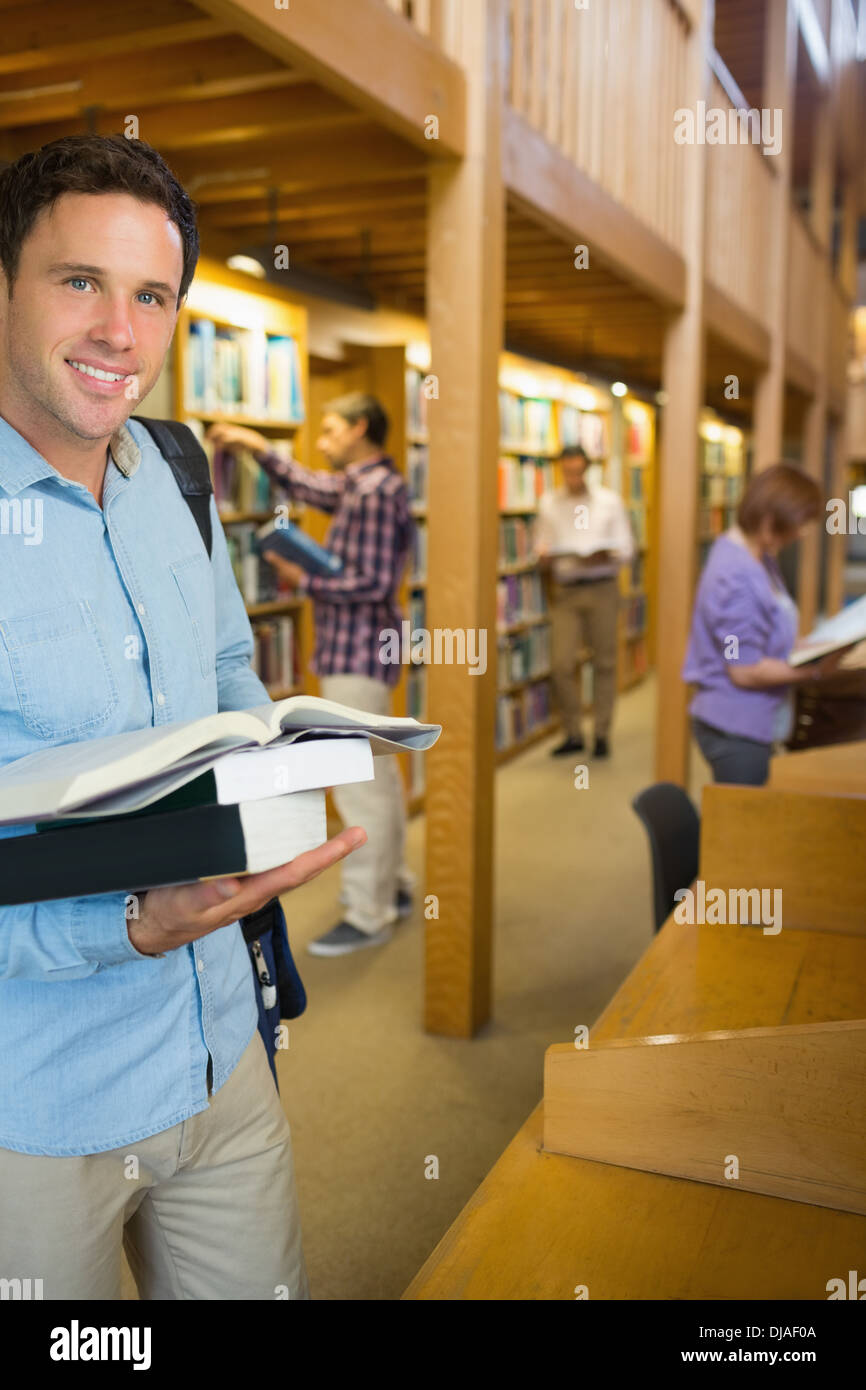 Mature students in the library Stock Photo