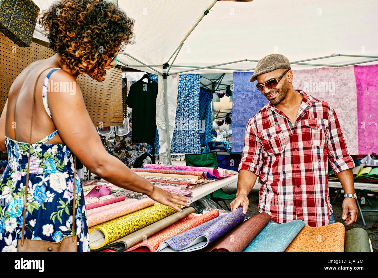 Hispanic flea market hi-res stock photography and images - Alamy