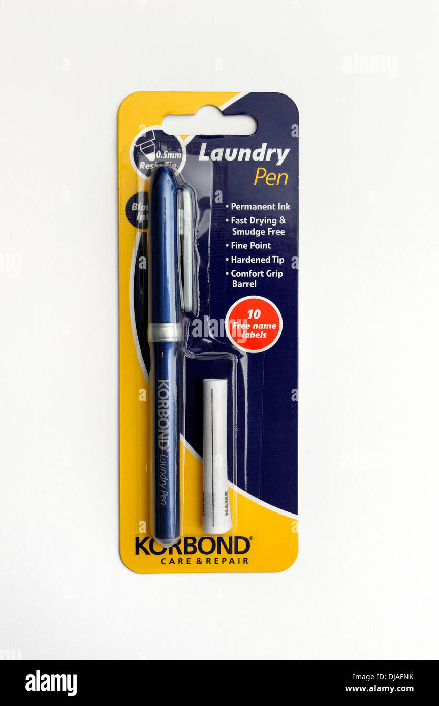 Laundry pen marker Stock Photo - Alamy