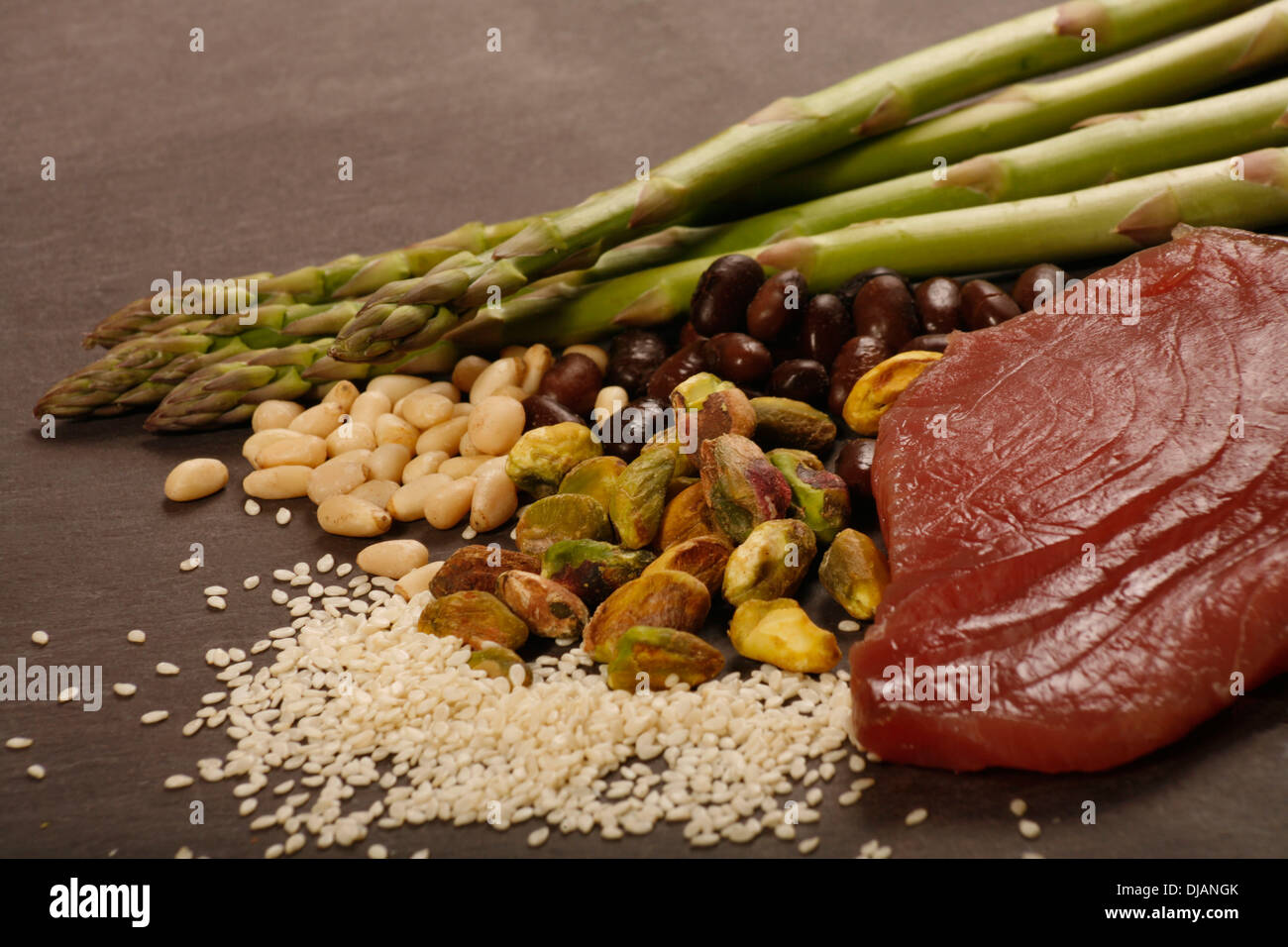 Foods Rich in Vitamin B1 Stock Photo Alamy
