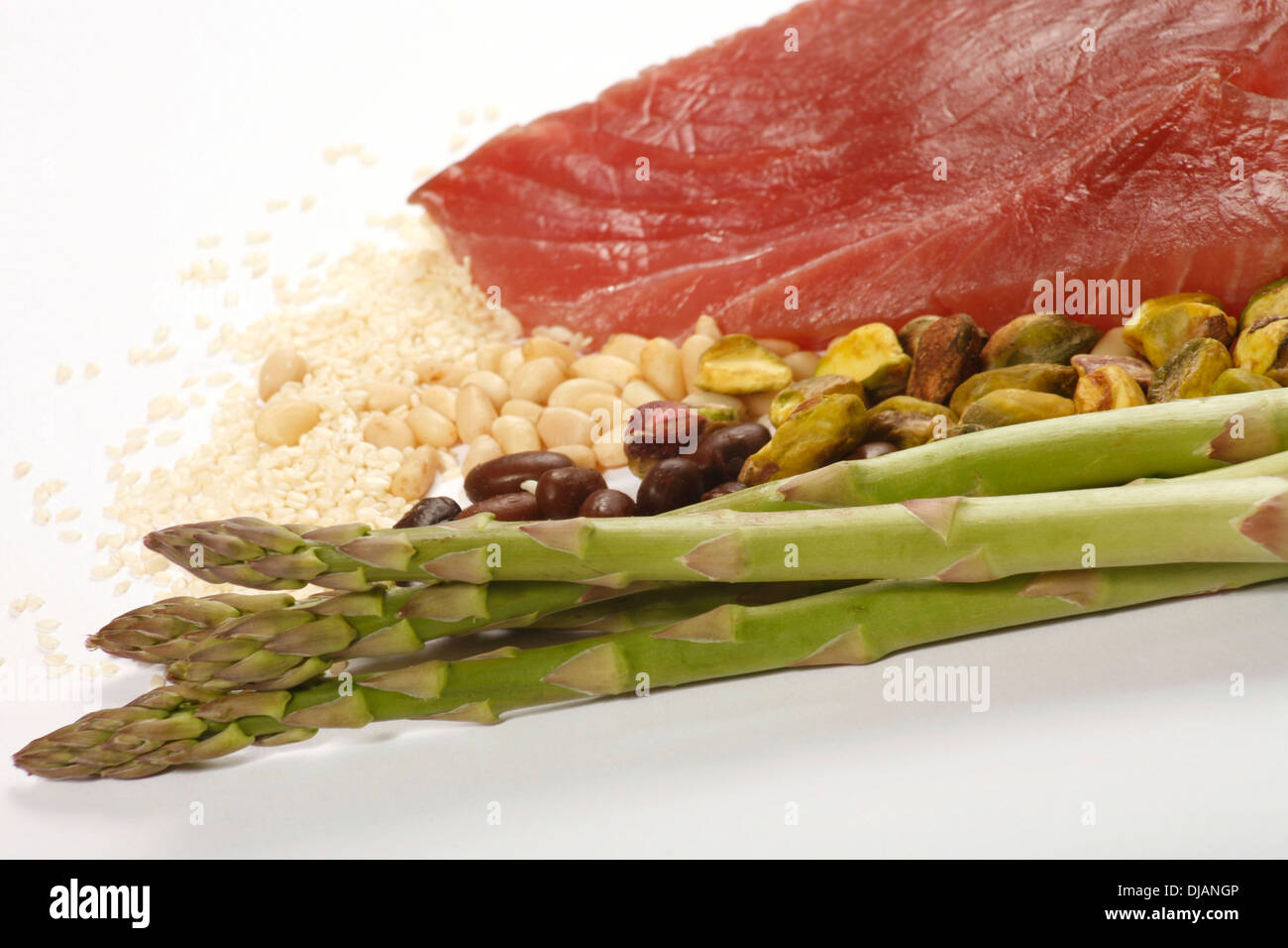 Foods Rich in Vitamin B1 Stock Photo