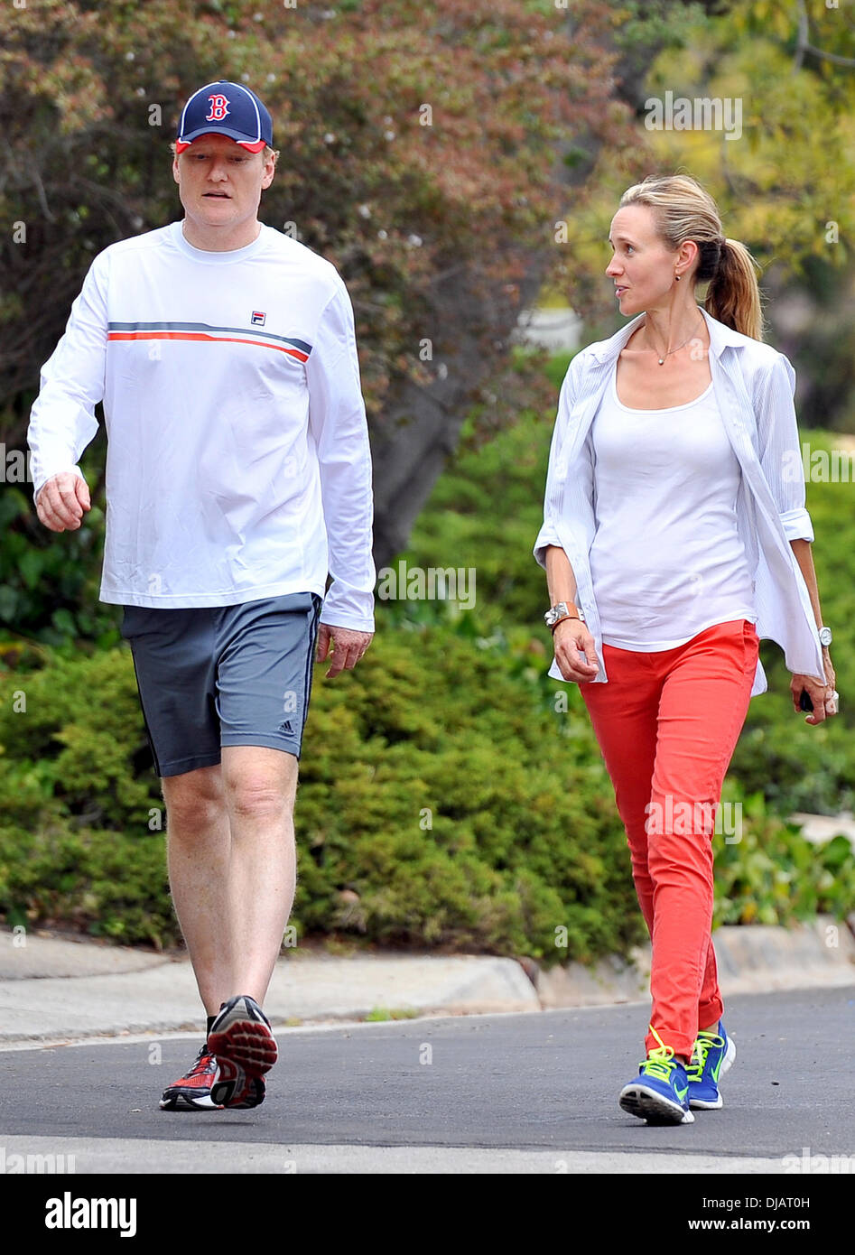 Conan Obrien And His Wife Stock Photos & Conan Obrien And His Wife ...