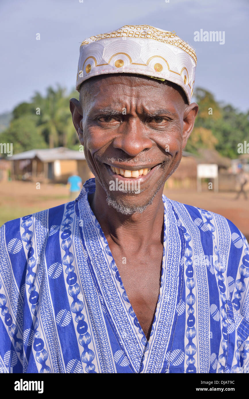 Portrait Of A Smiling Man In Muslim Dress, Muslim, Waiima, Kono 