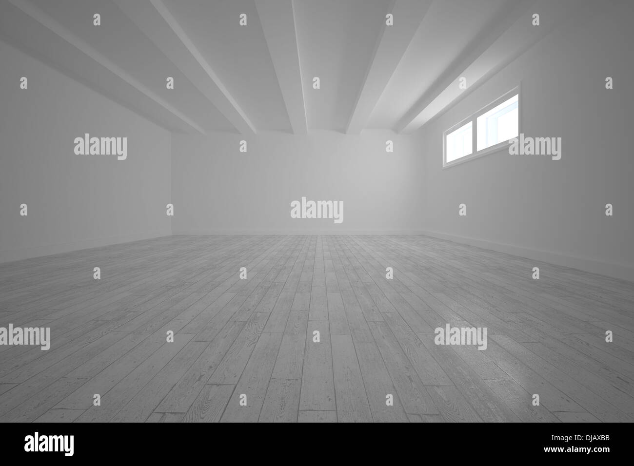 Dark room with windows Stock Photo Alamy