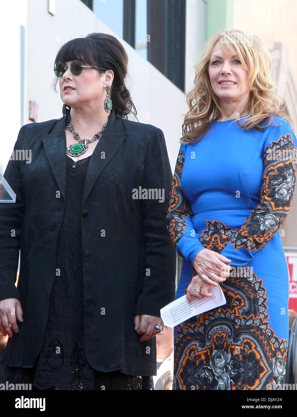 Ann Wilson Nancy Wilson Heart Is Honored With A Hollywood Star On The