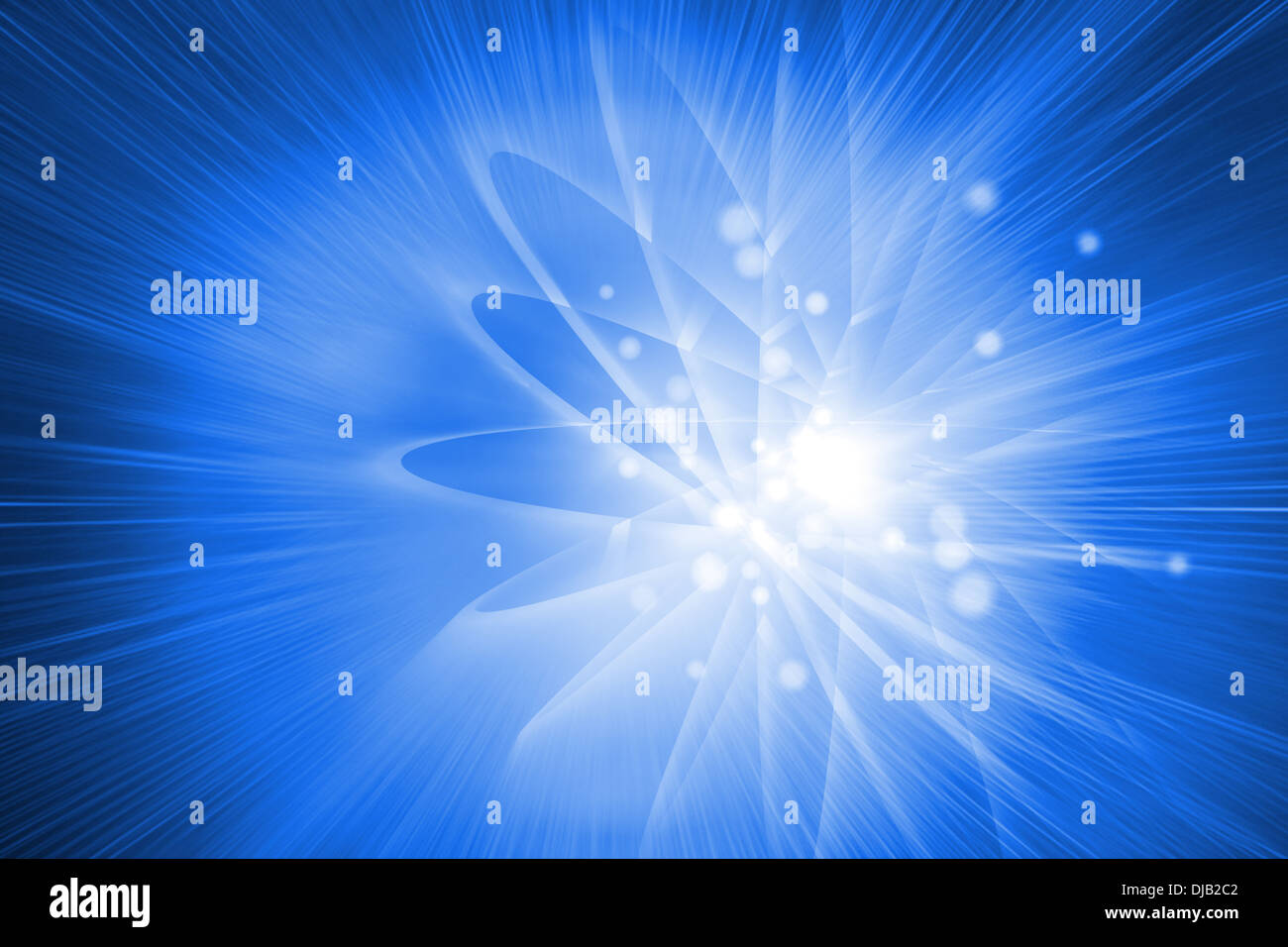 Digitally generated shiny futuristic sphere Stock Photo