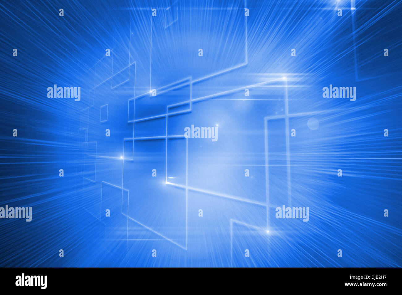 Glowing background with squares Stock Photo