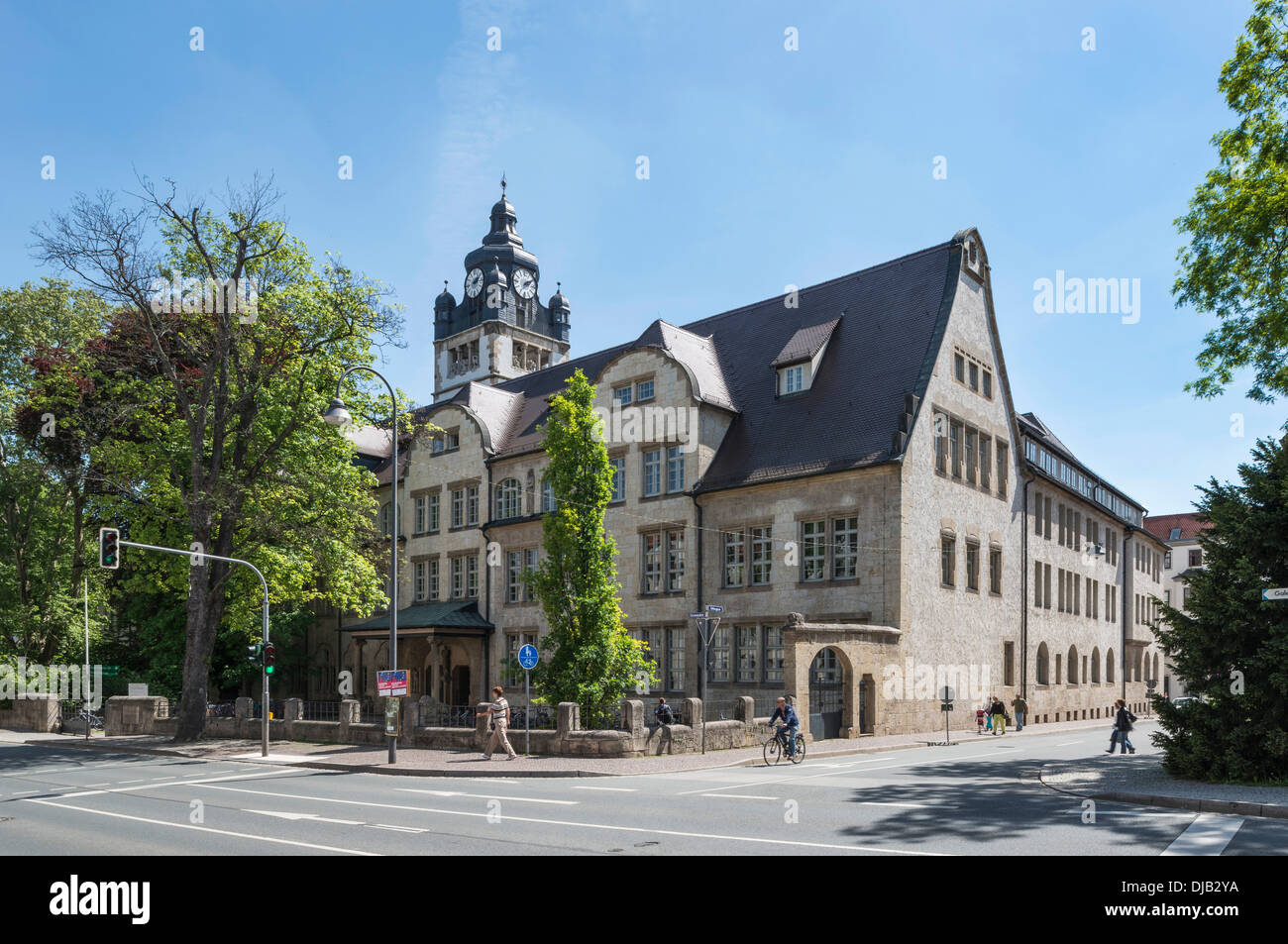 Main building, Friedrich Schiller University, Jena, Thuringia, Germany Stock Photo