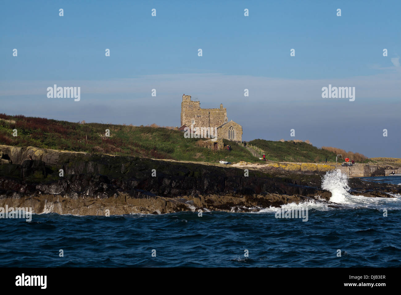 The Farne Islands,Inner Farne,St Cuthbert, Stock Photo