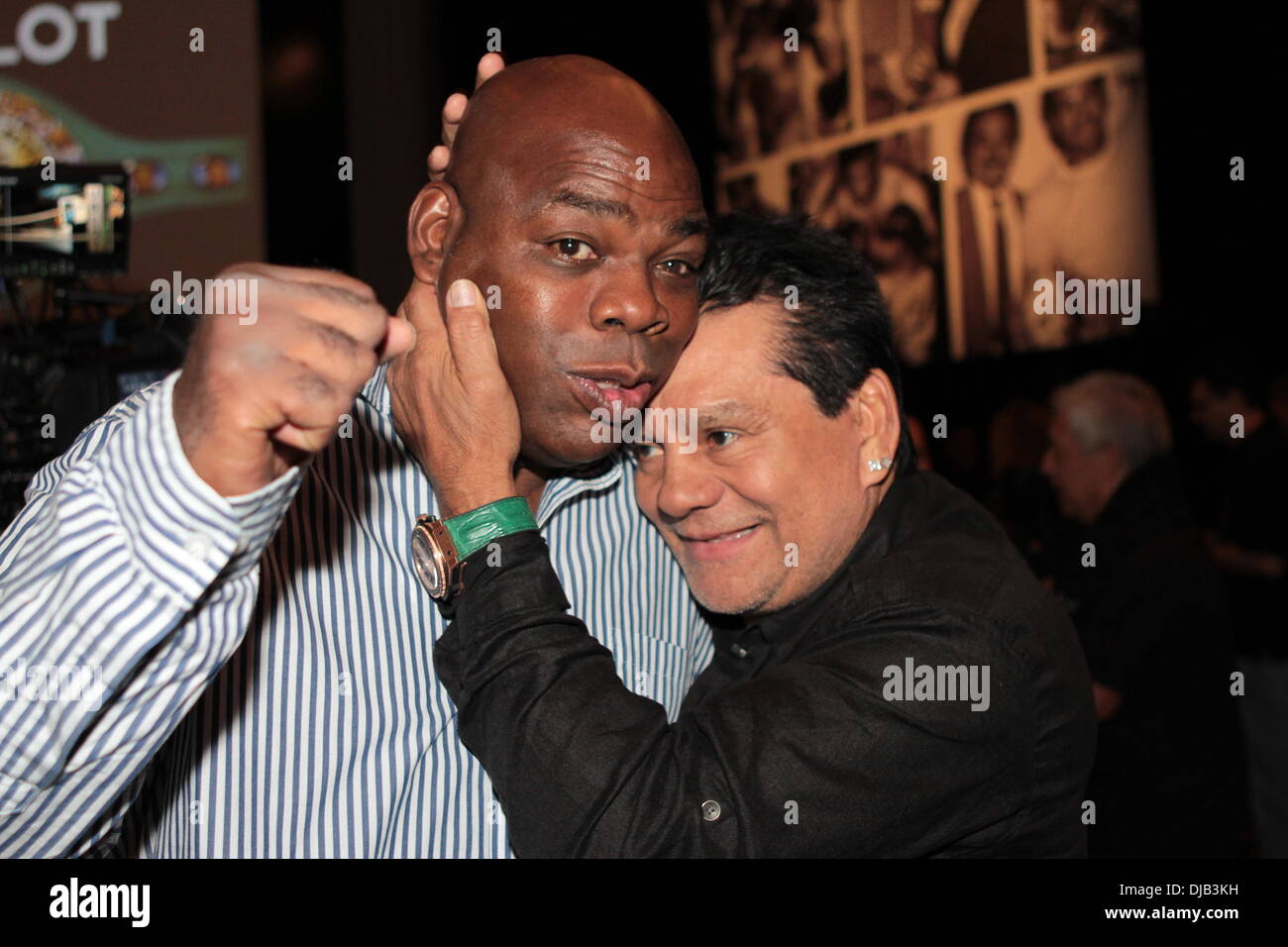 Iran Barkley and Roberto Duran Boxing charity event press conference